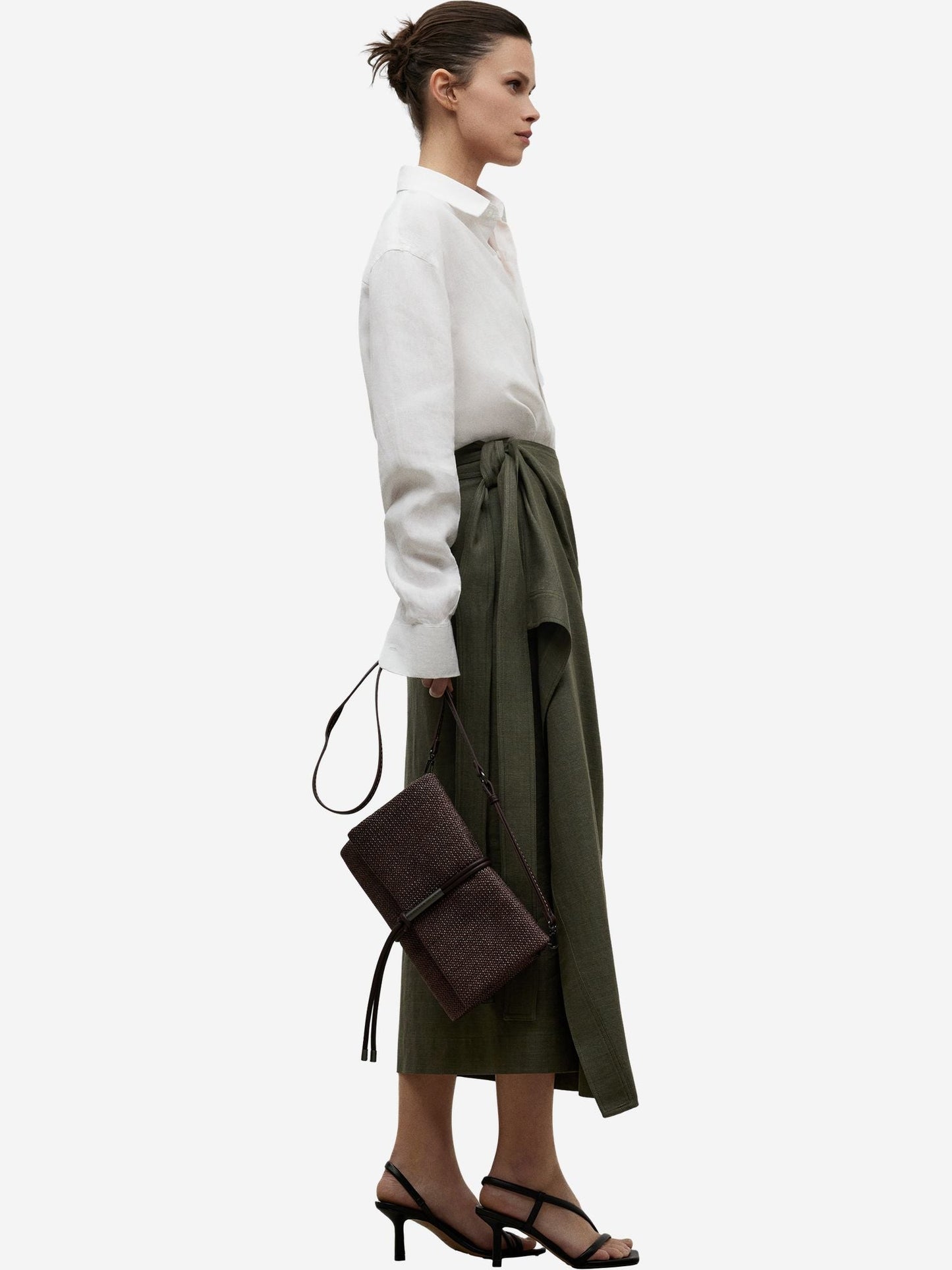 Brown Recycled Braided Bag