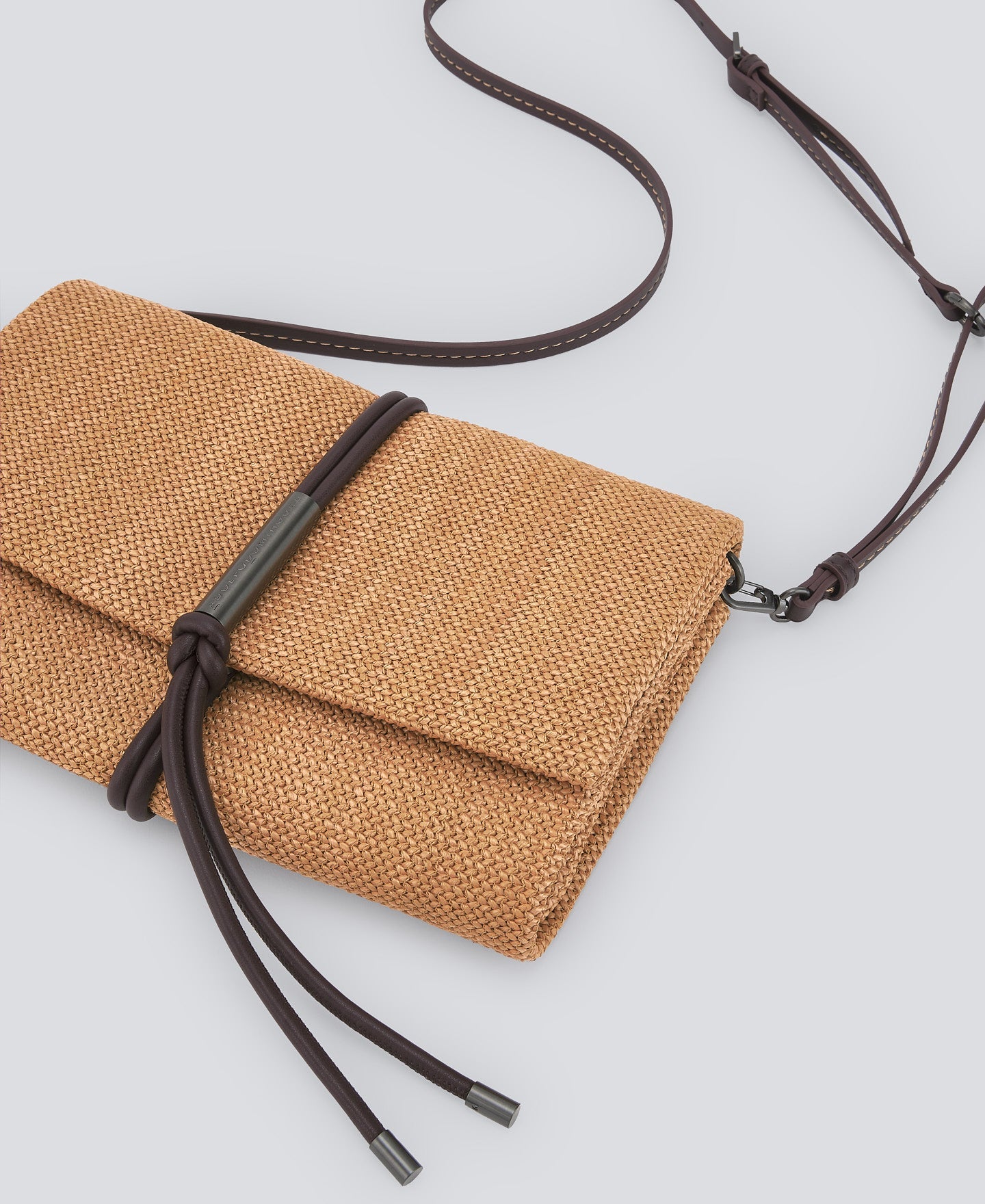 Orange Recycled Braided Bag