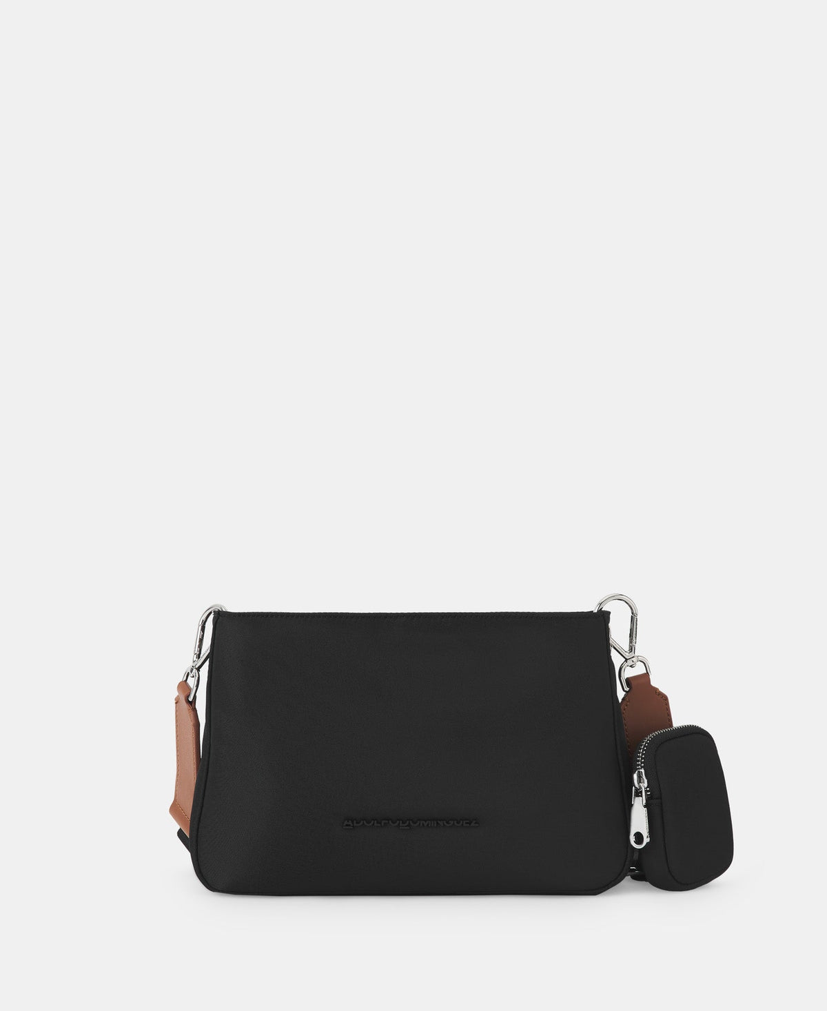 Black Black Nylon Crossbody Bag