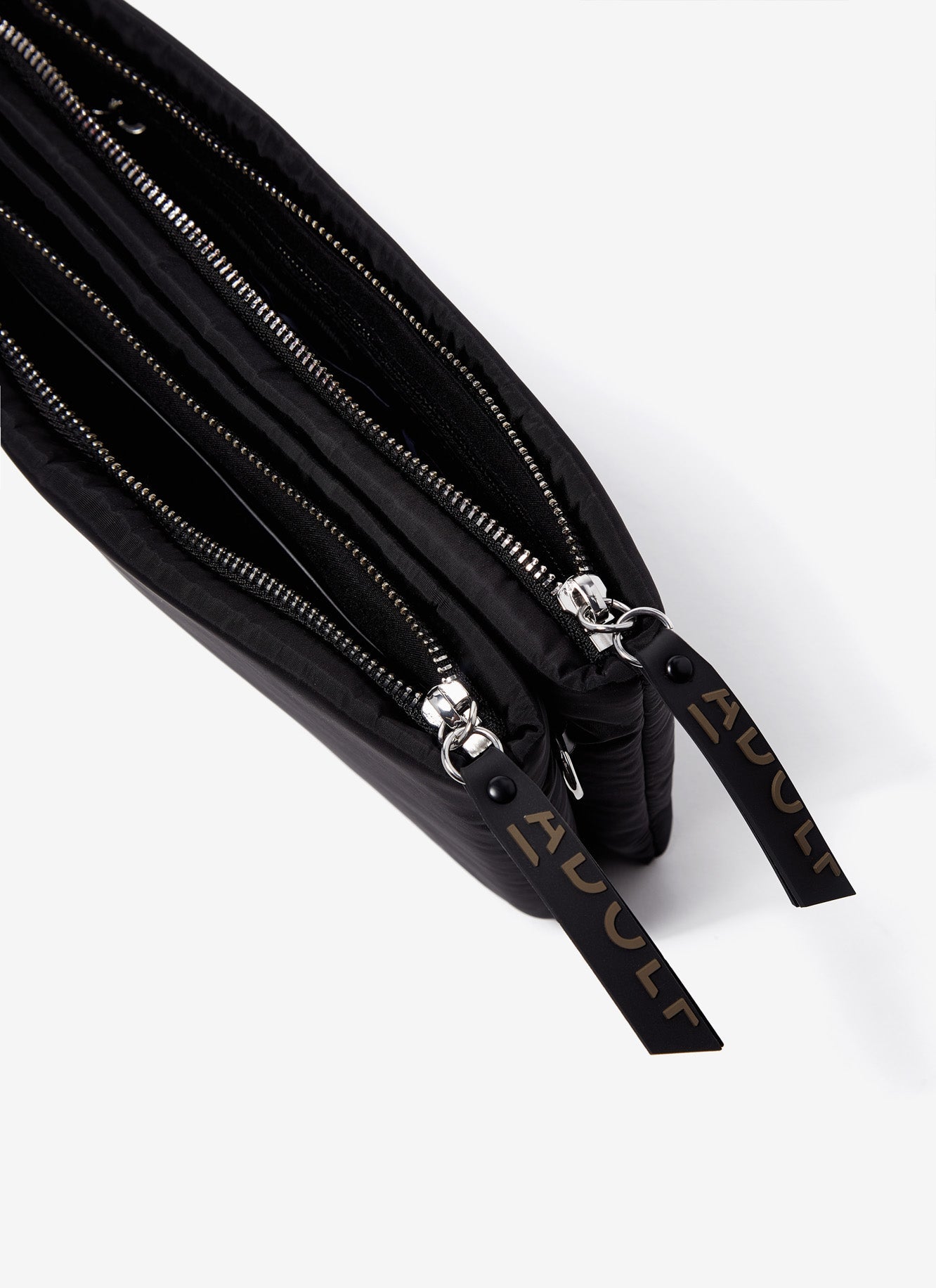 Black Technical Nylon Padded Crossbody Bag