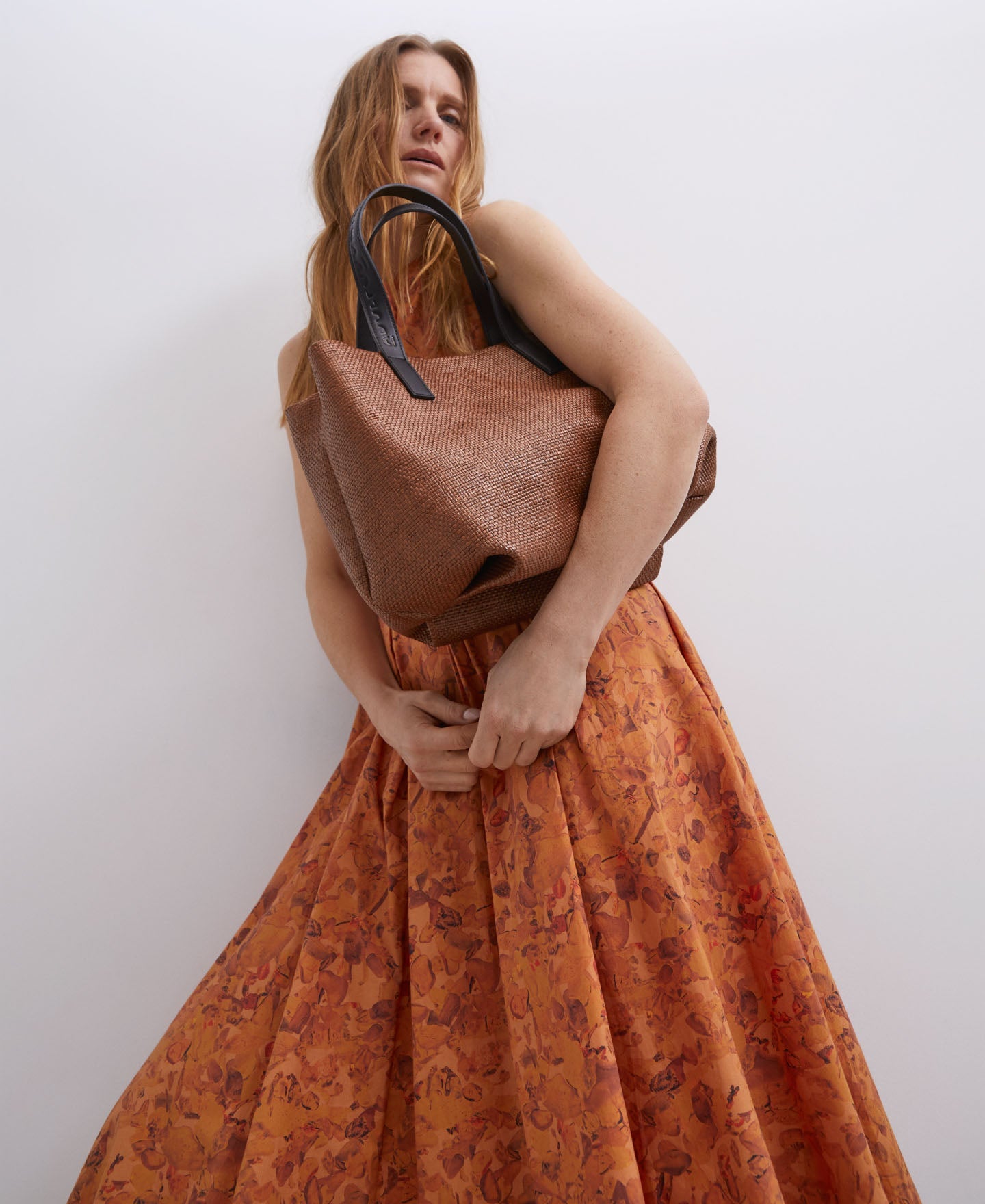 Caramel Toffee Rafia Shopper
