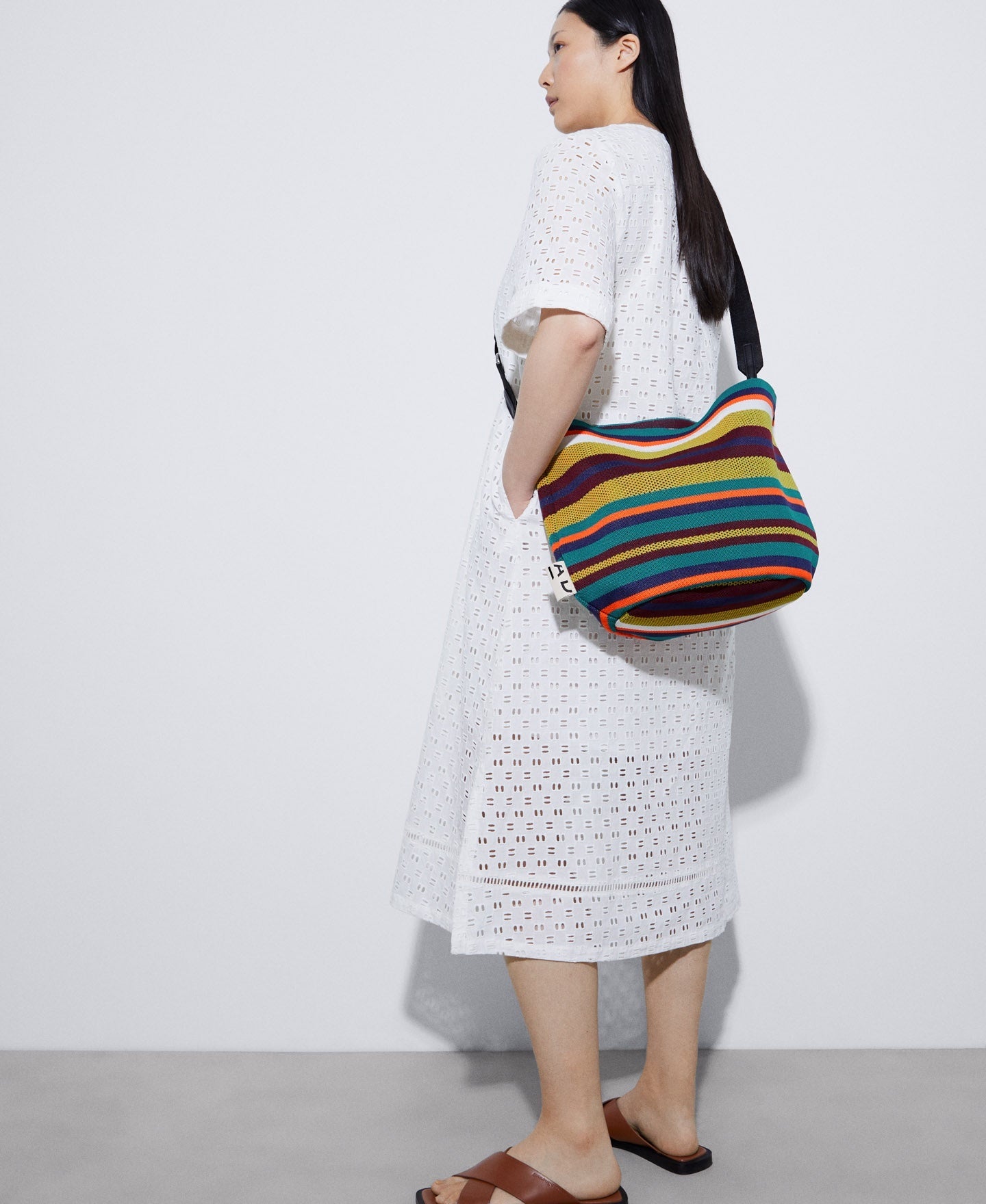 Knitted Carrycot With Hand Strap