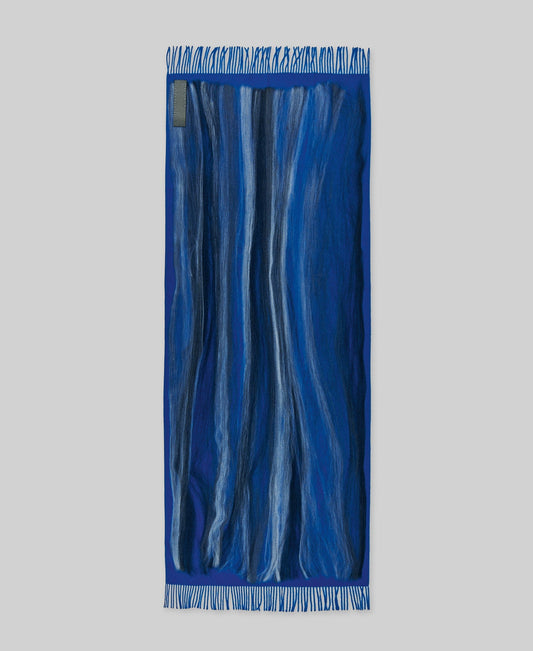 Felted Scarf in Blue
