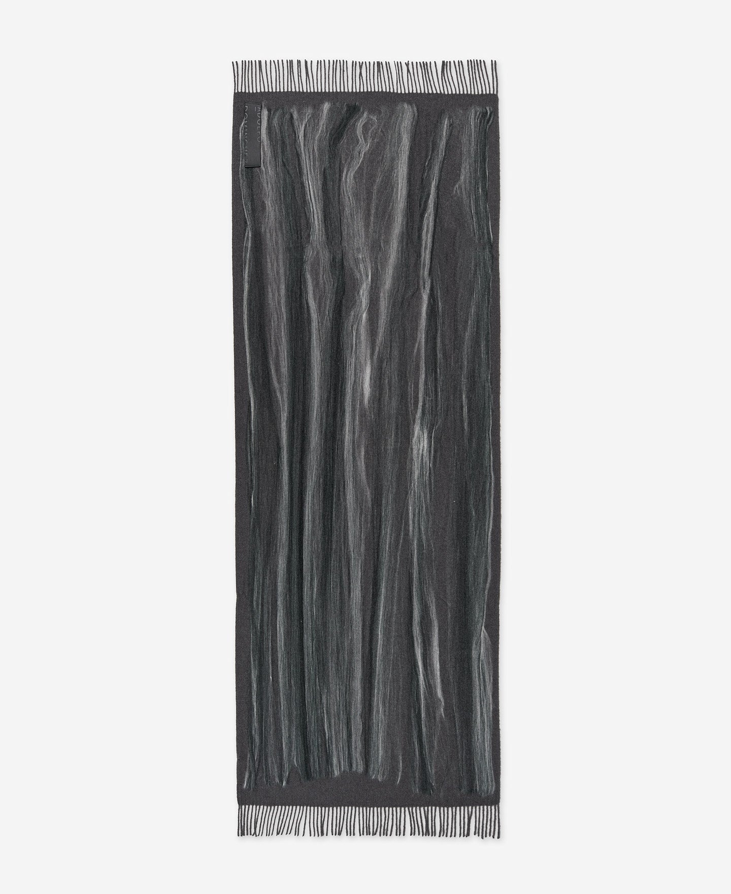 Dark Grey Felted Scarf For Women