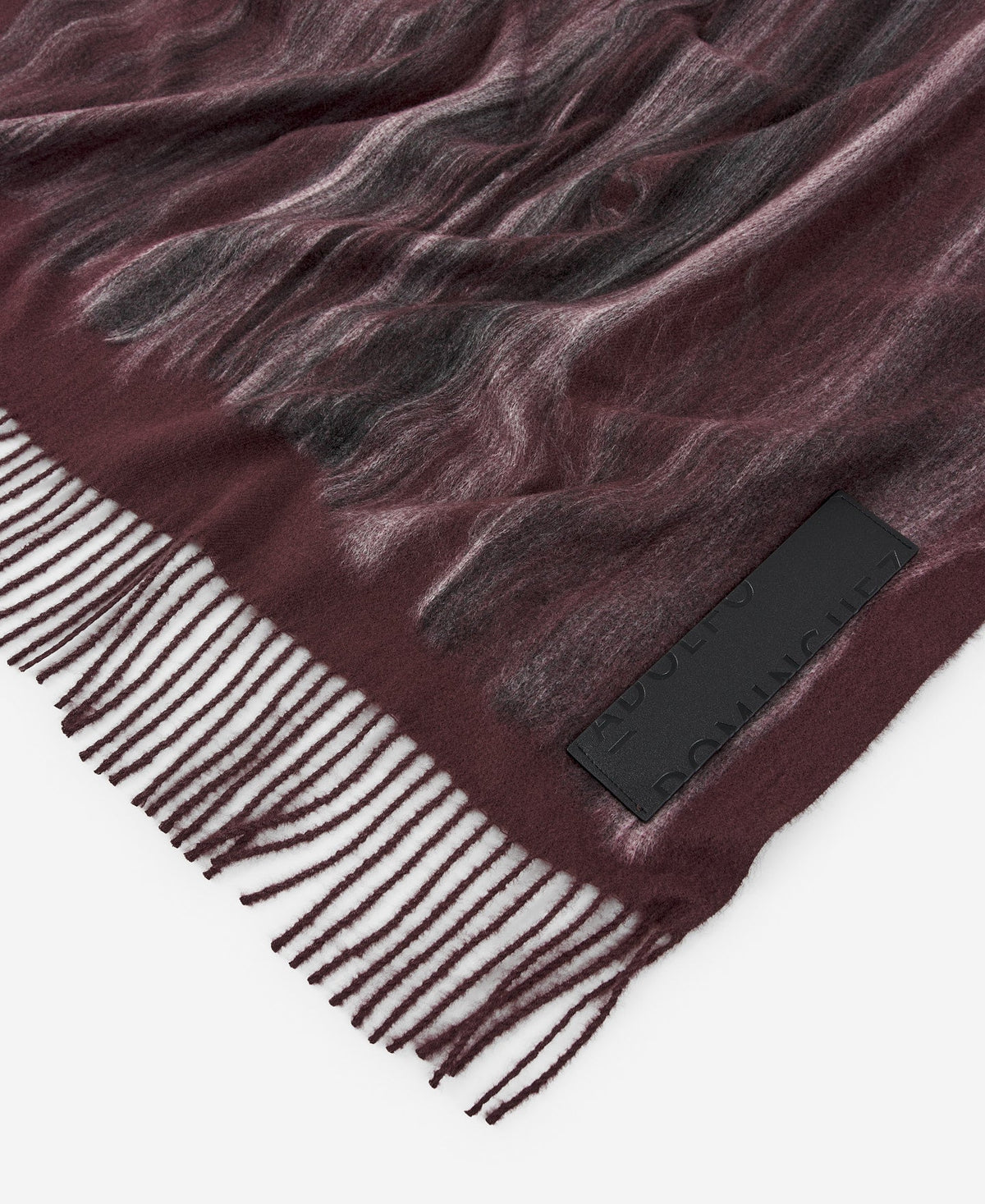 Burgundy Felted Scarf For Women