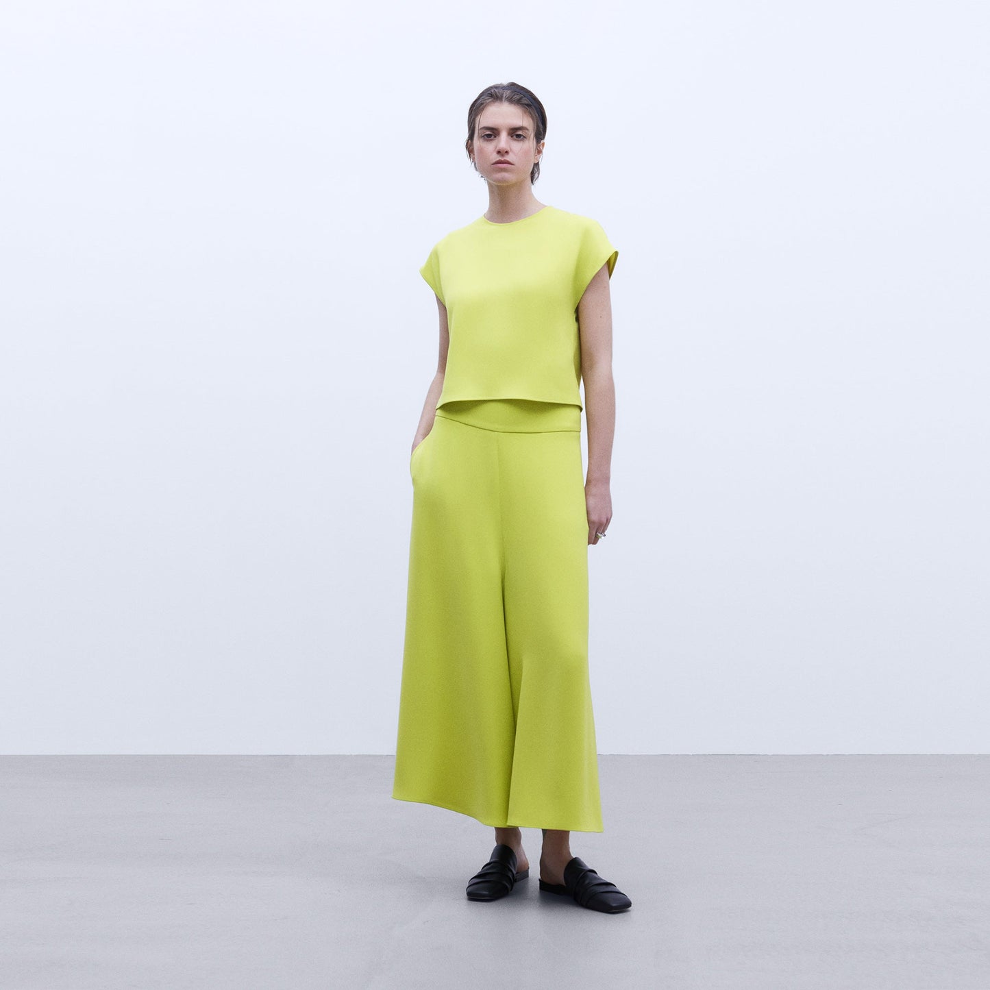 Pistachio Green Eco Crew Neck Top