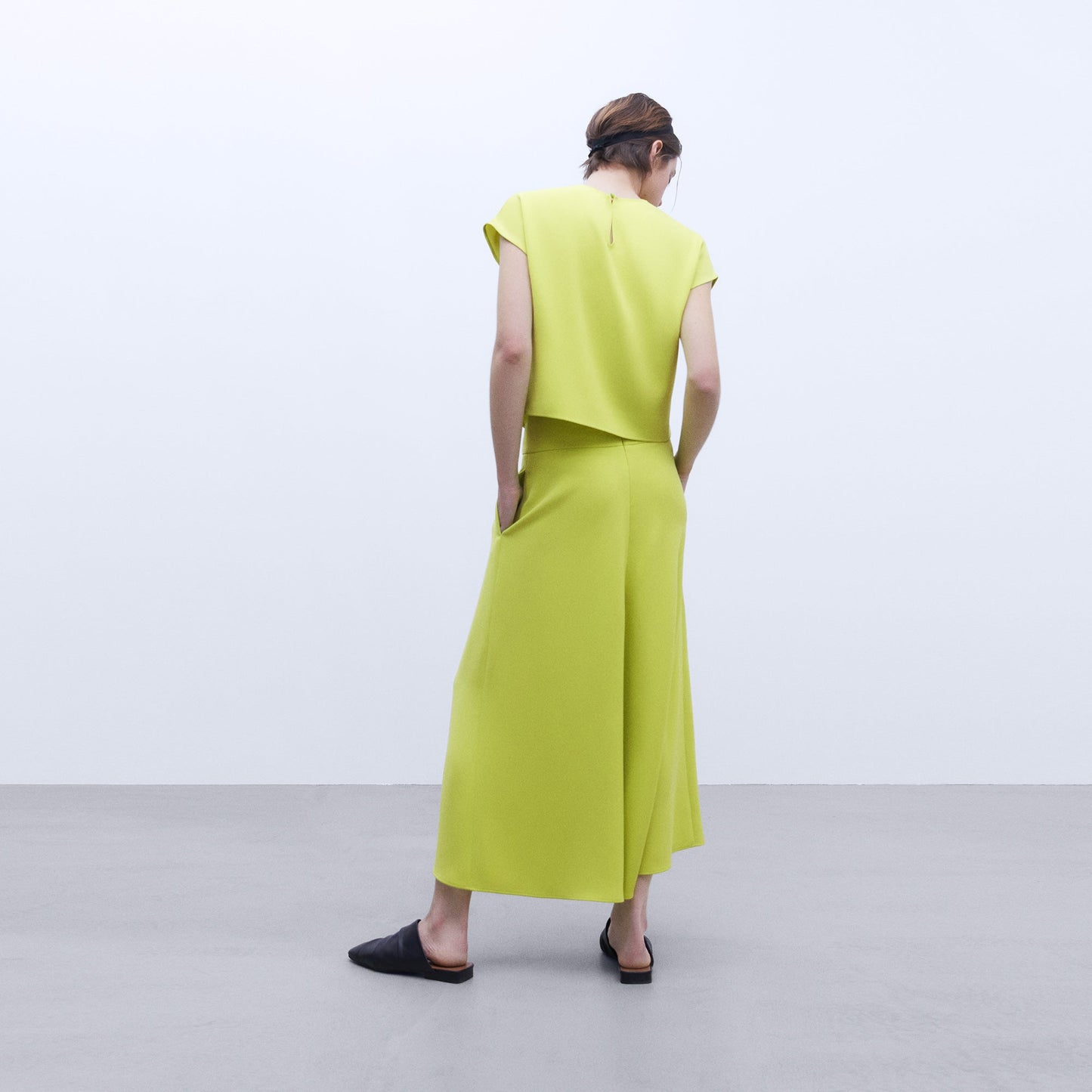 Pistachio Green Eco Crew Neck Top