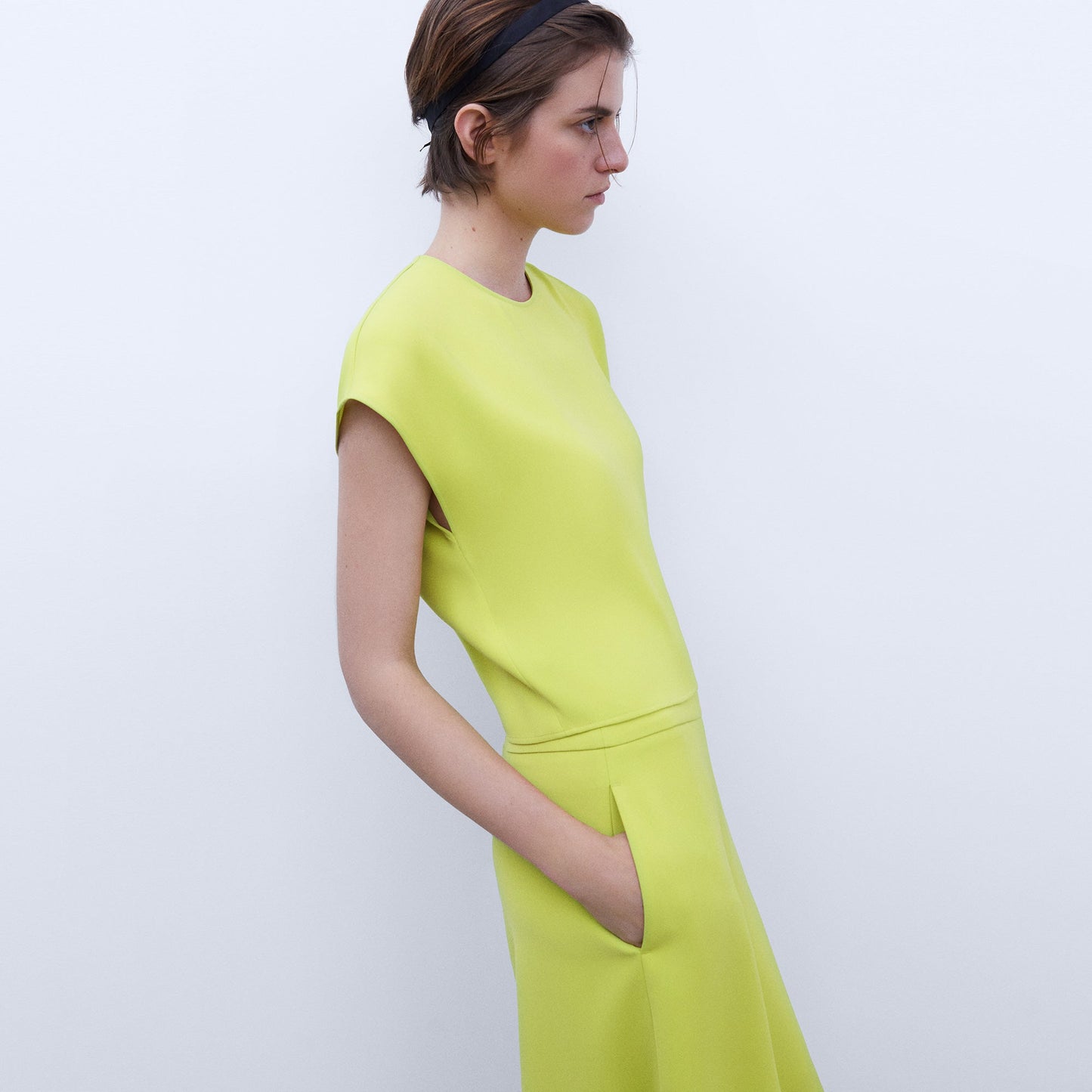 Pistachio Green Eco Crew Neck Top