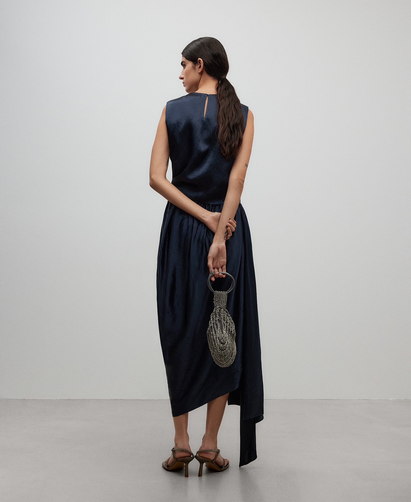 Navy Blue Sleeveless Top