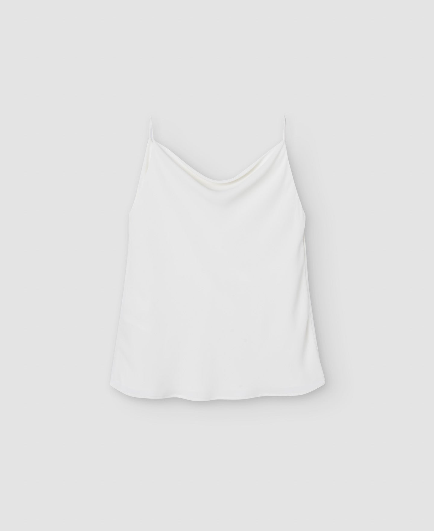 Ecru Double-Breasted Draped Top