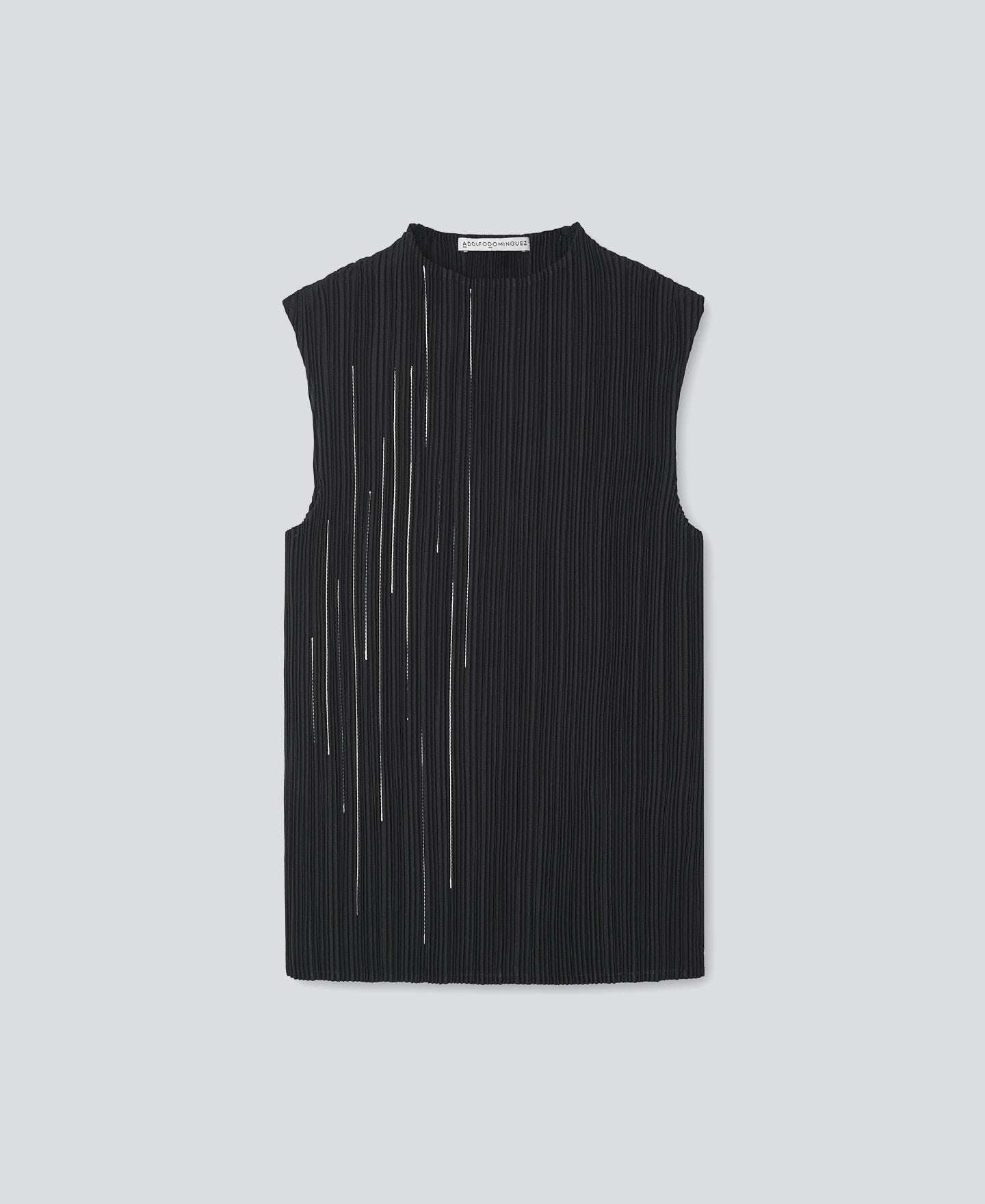 Black Top In Crinkle For Women