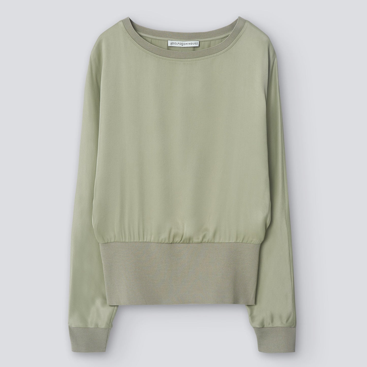 Green Japanase Sleeve Fluid Shirt