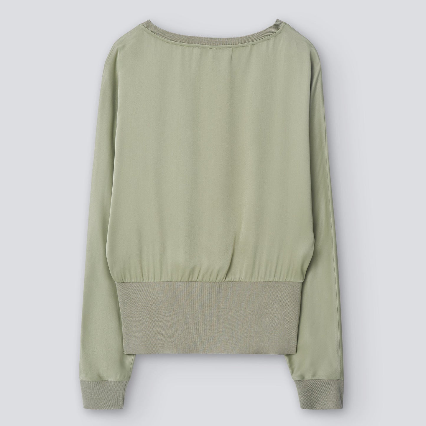 Green Japanase Sleeve Fluid Shirt