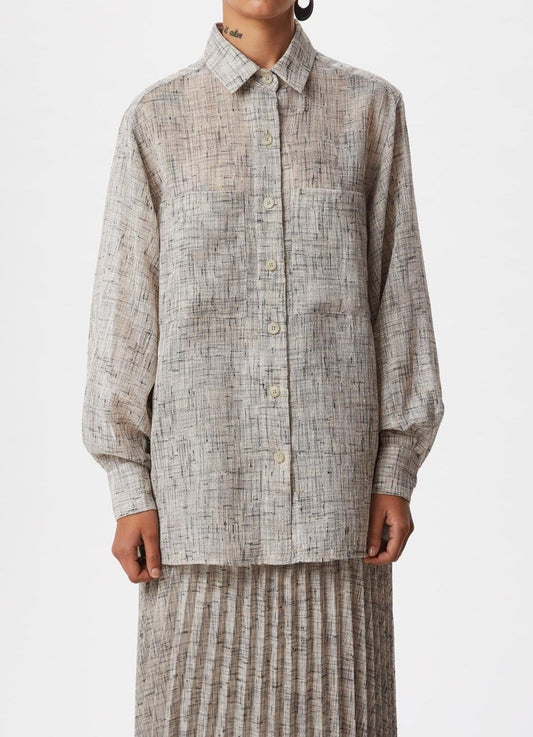 Grey Shirt With Chest Pockets