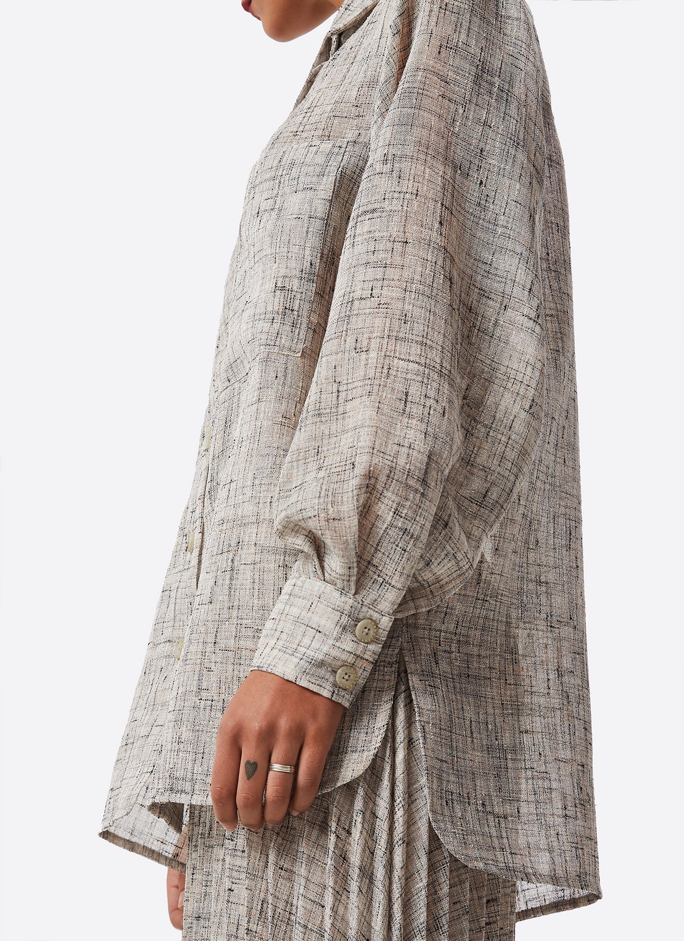 Grey Shirt With Chest Pockets