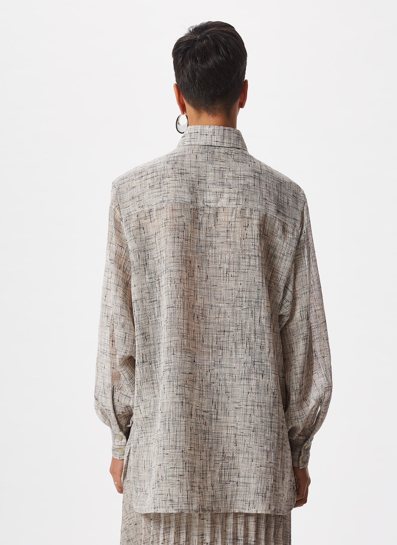 Grey Shirt With Chest Pockets