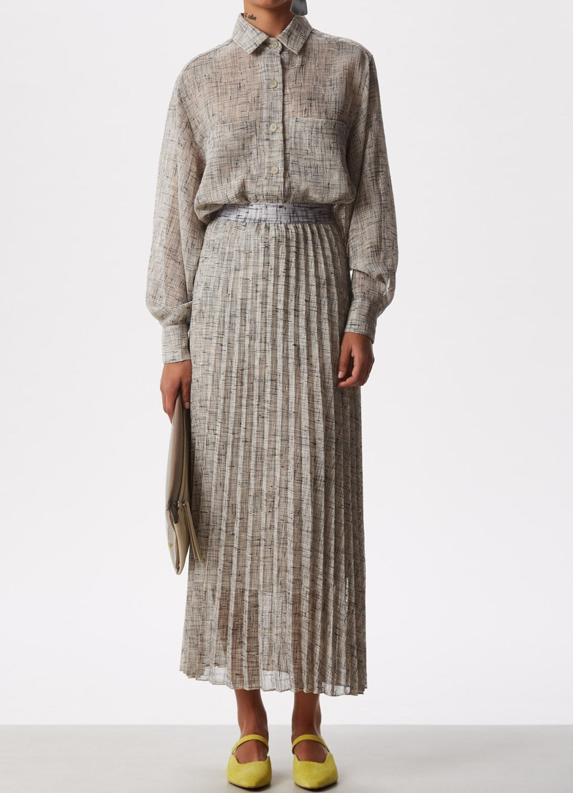 Grey Shirt With Chest Pockets