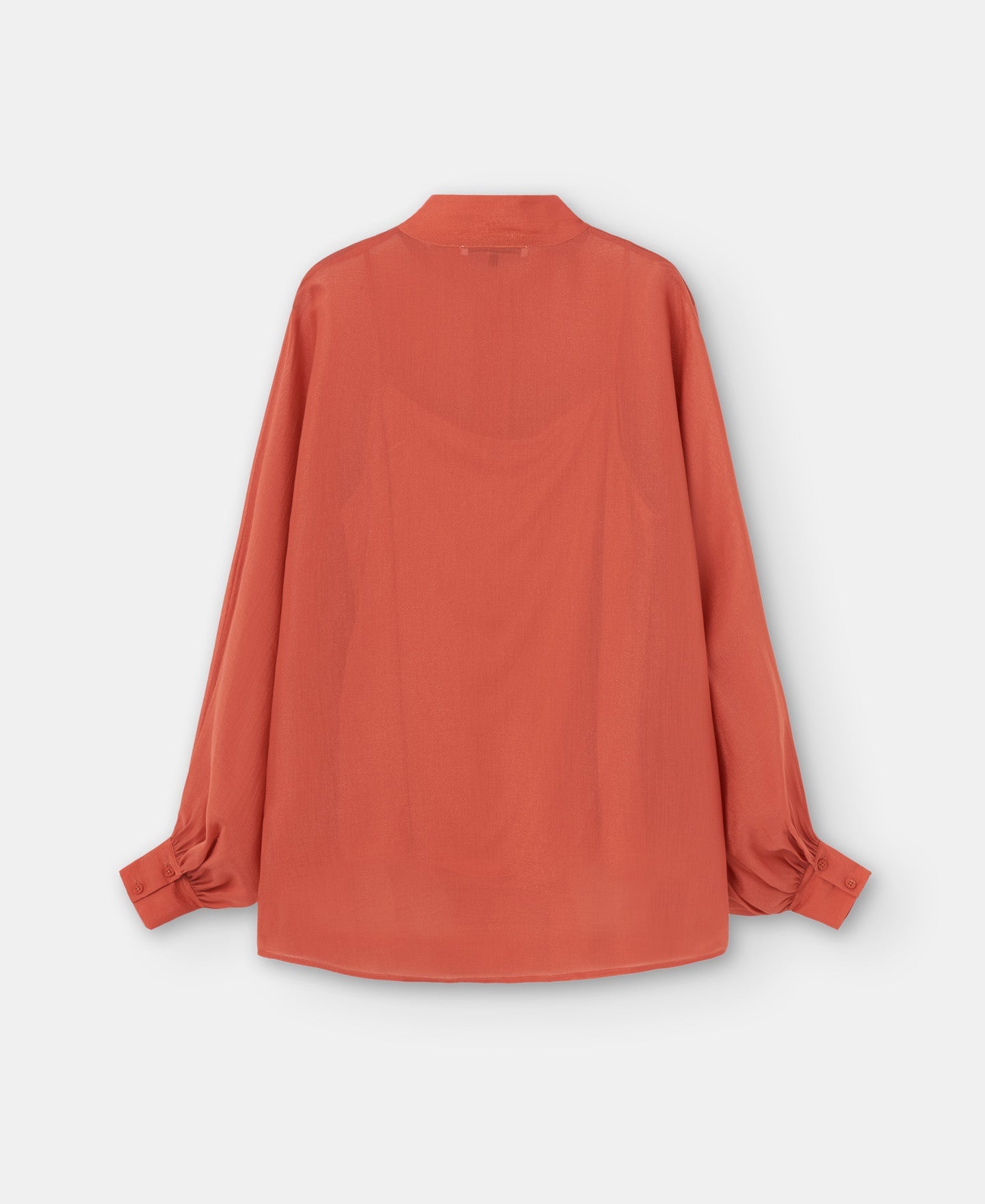 Coral Oversize Lyocell Shirt