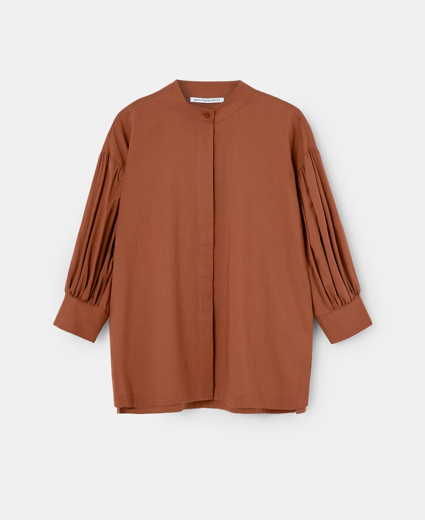 Toffe Mandarin Collar Cotton Shirt