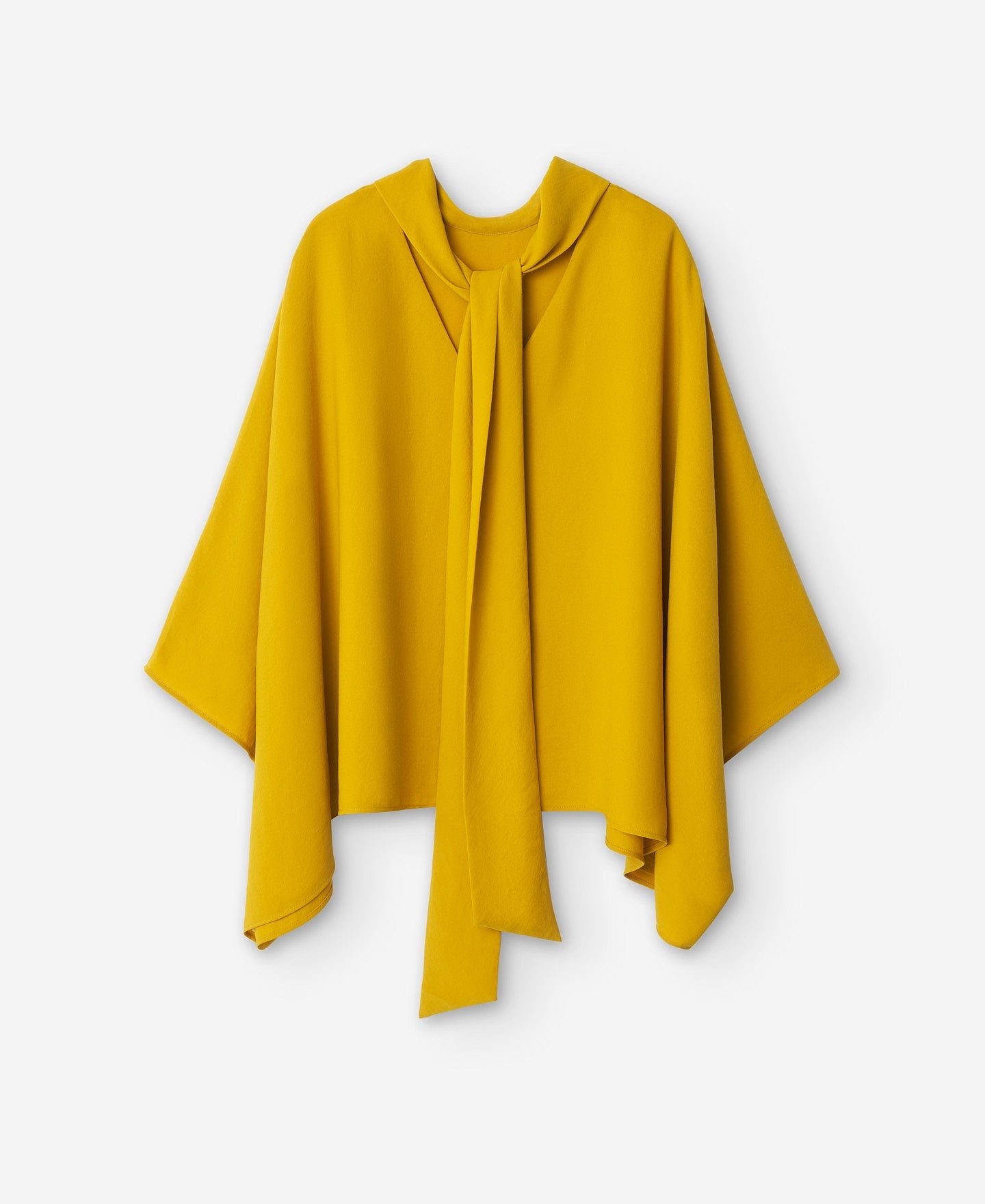 Mustard Pleated Maxi Lace Blouse