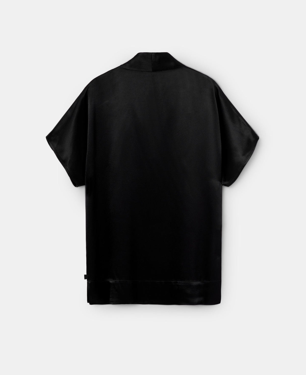 Black Black Viscose V-Neckline Shirt
