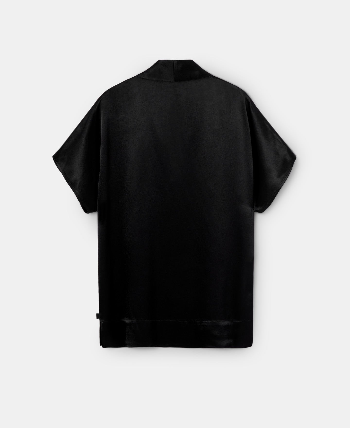 Black Black Viscose V-Neckline Shirt