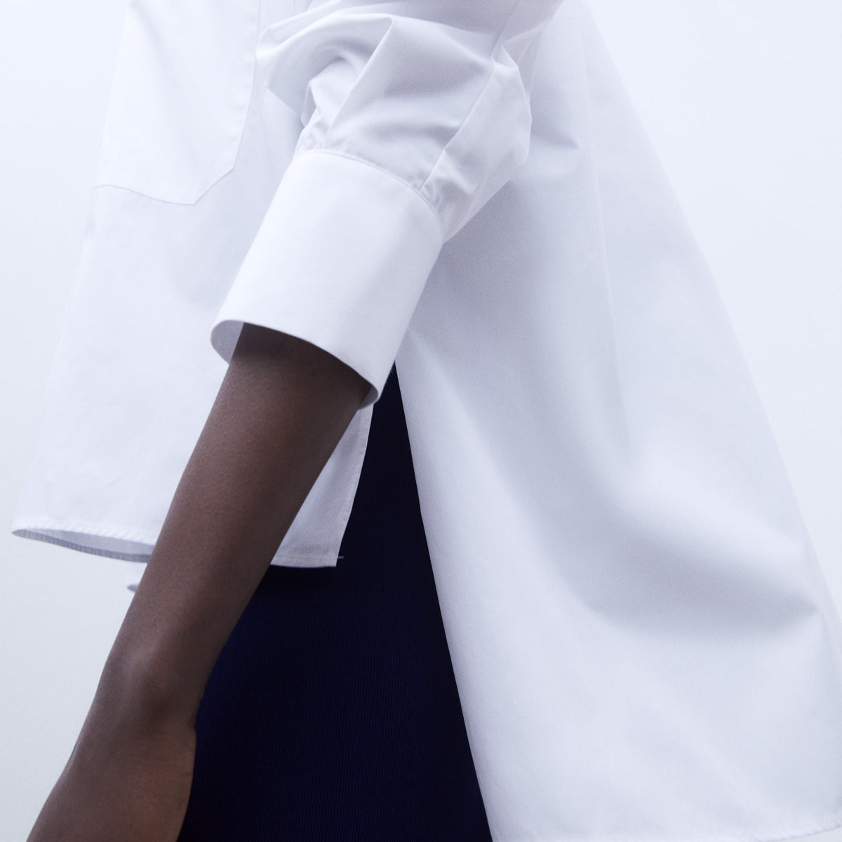 Oversize Cotton Shirt - White