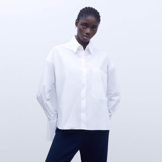 Oversize Cotton Shirt - White