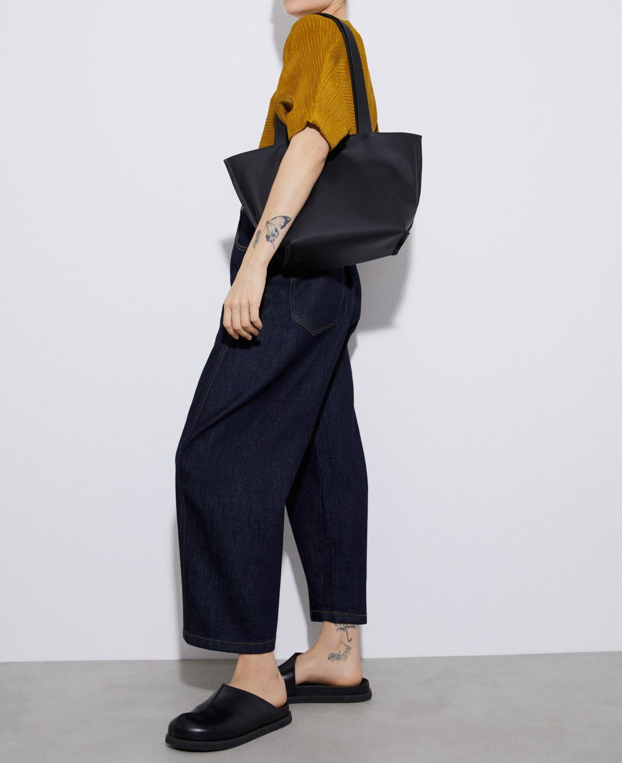 Pistachio Green Japanese Sleeve Crinkle Sweatshirt