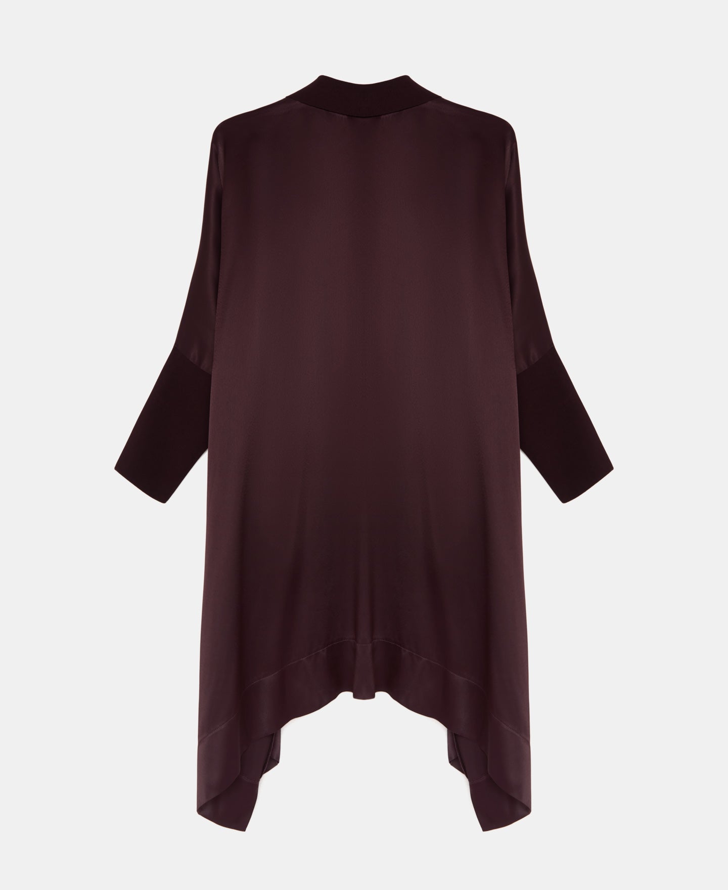 Purple Oversized Viscose Blouse