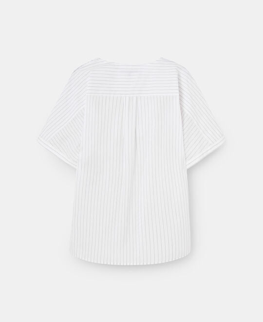White Print Organic Cotton Shirt