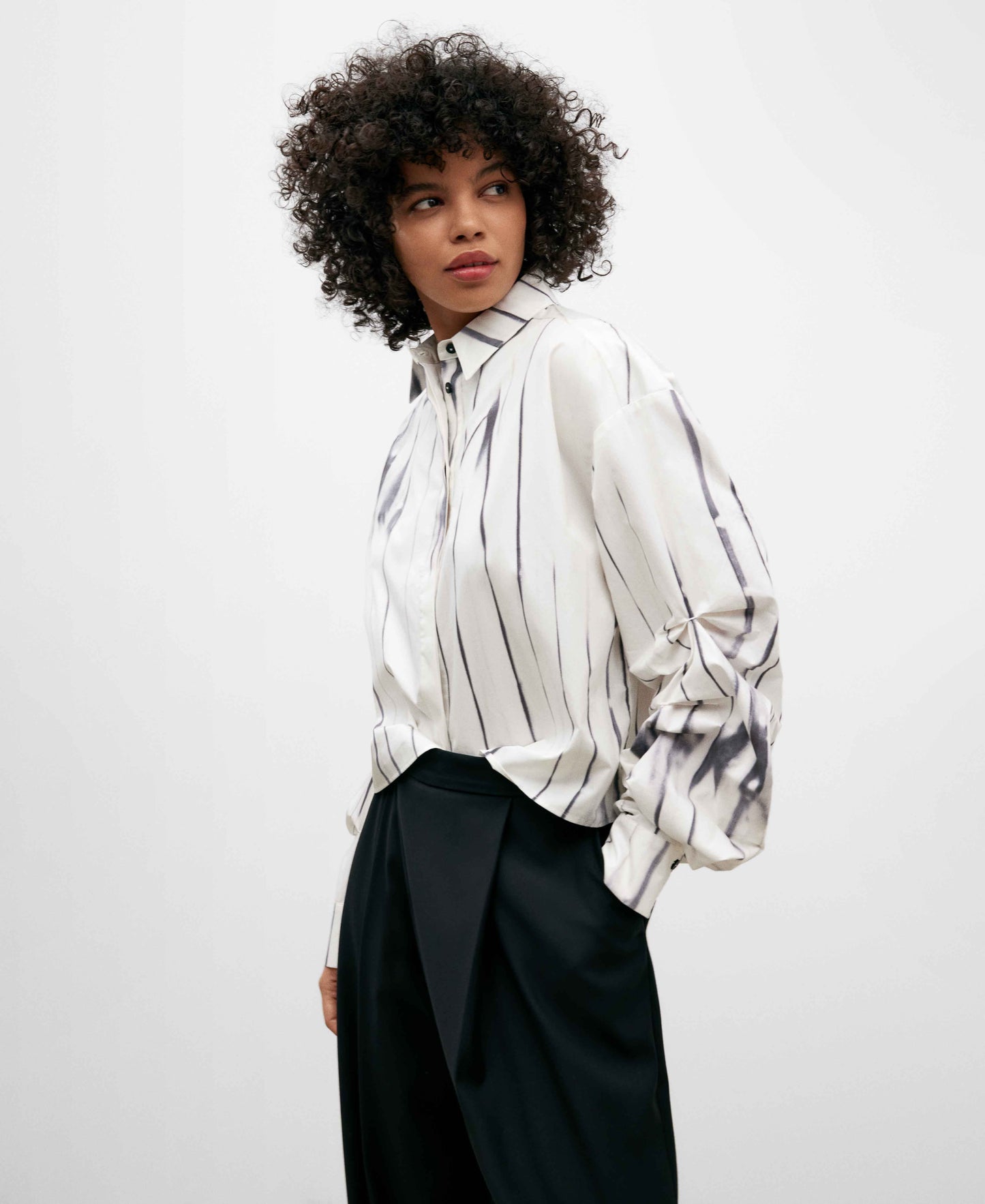 Printed Short Cotton Shirt For Women