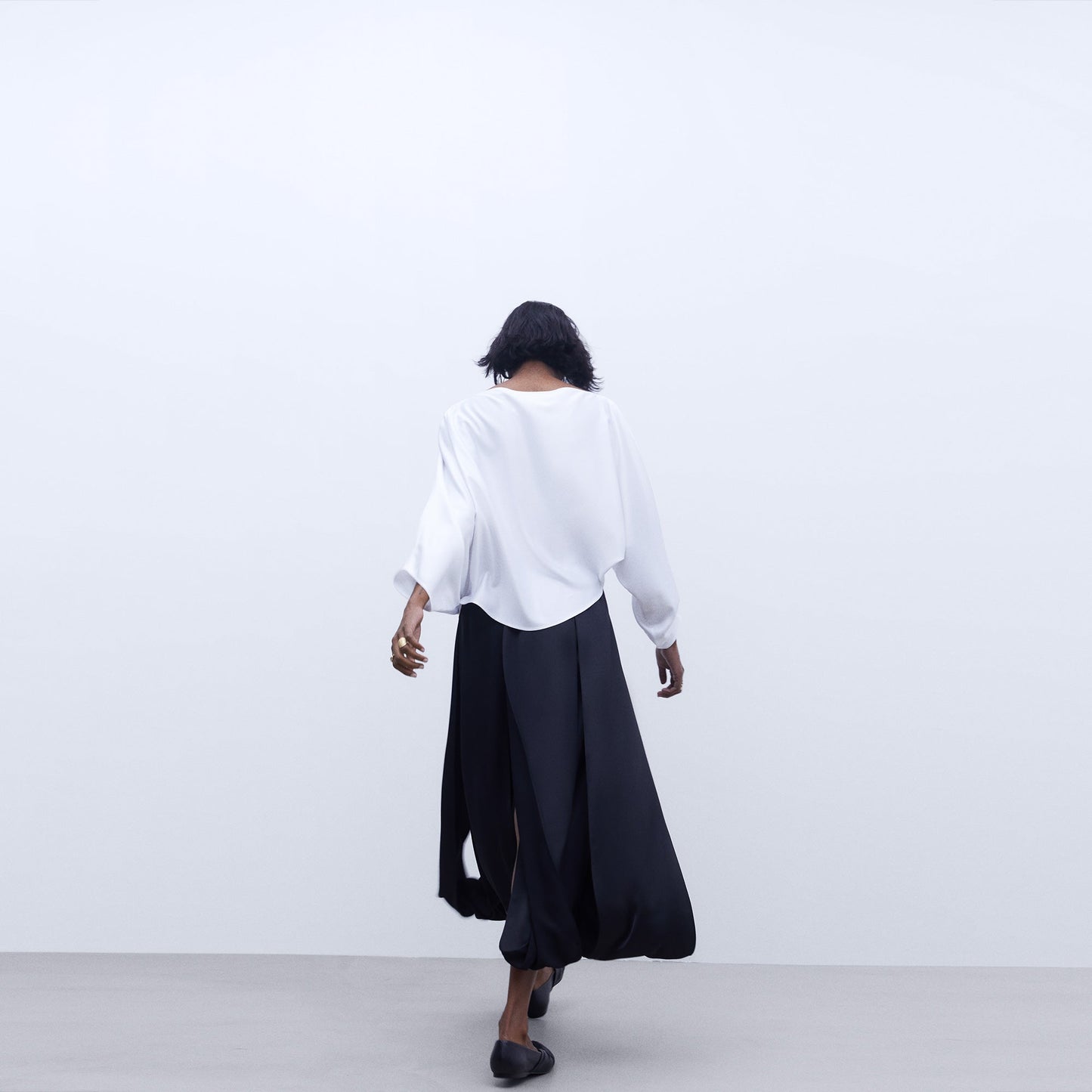 Asymmetric Japanese Sleeve Blouse