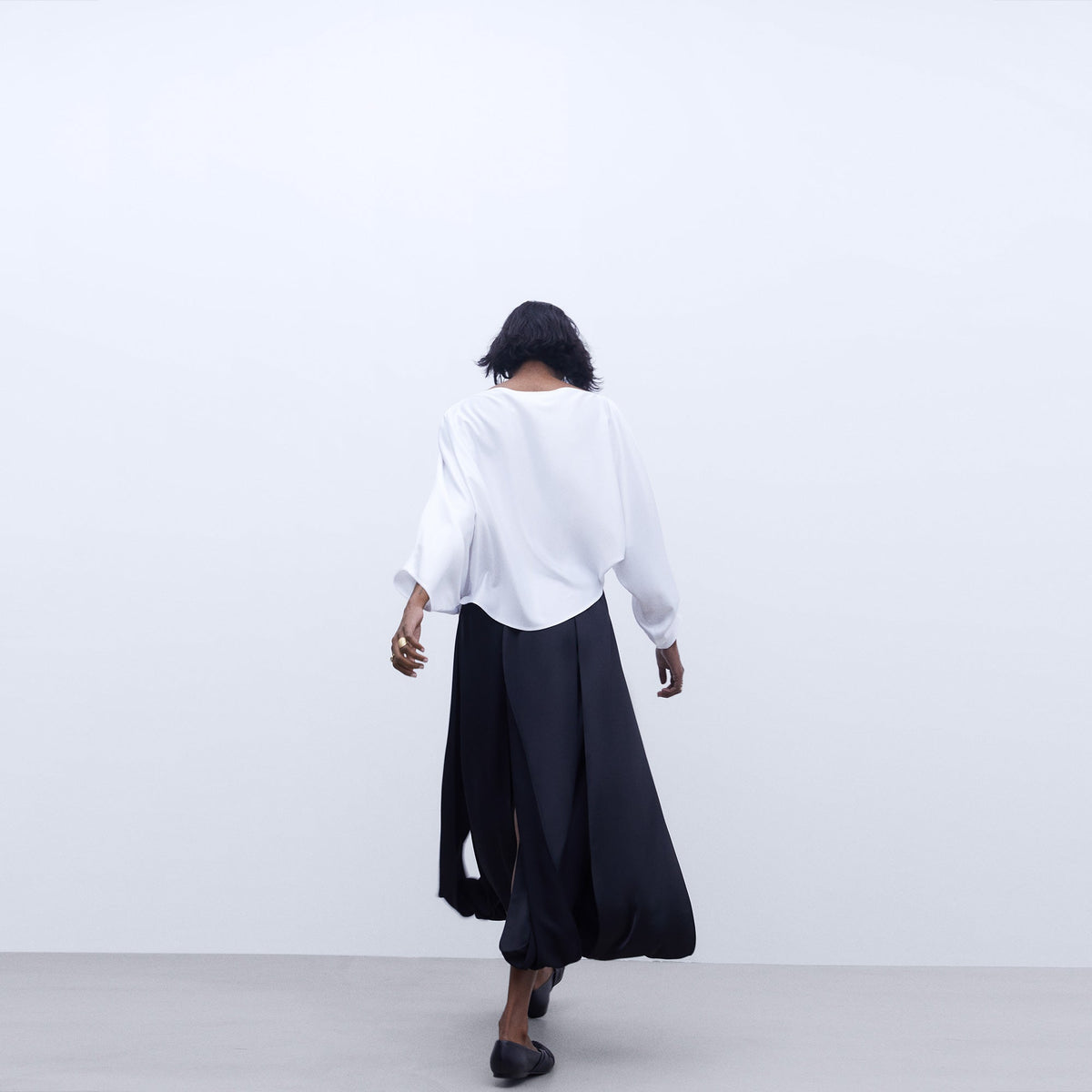 Asymmetric Japanese Sleeve Blouse