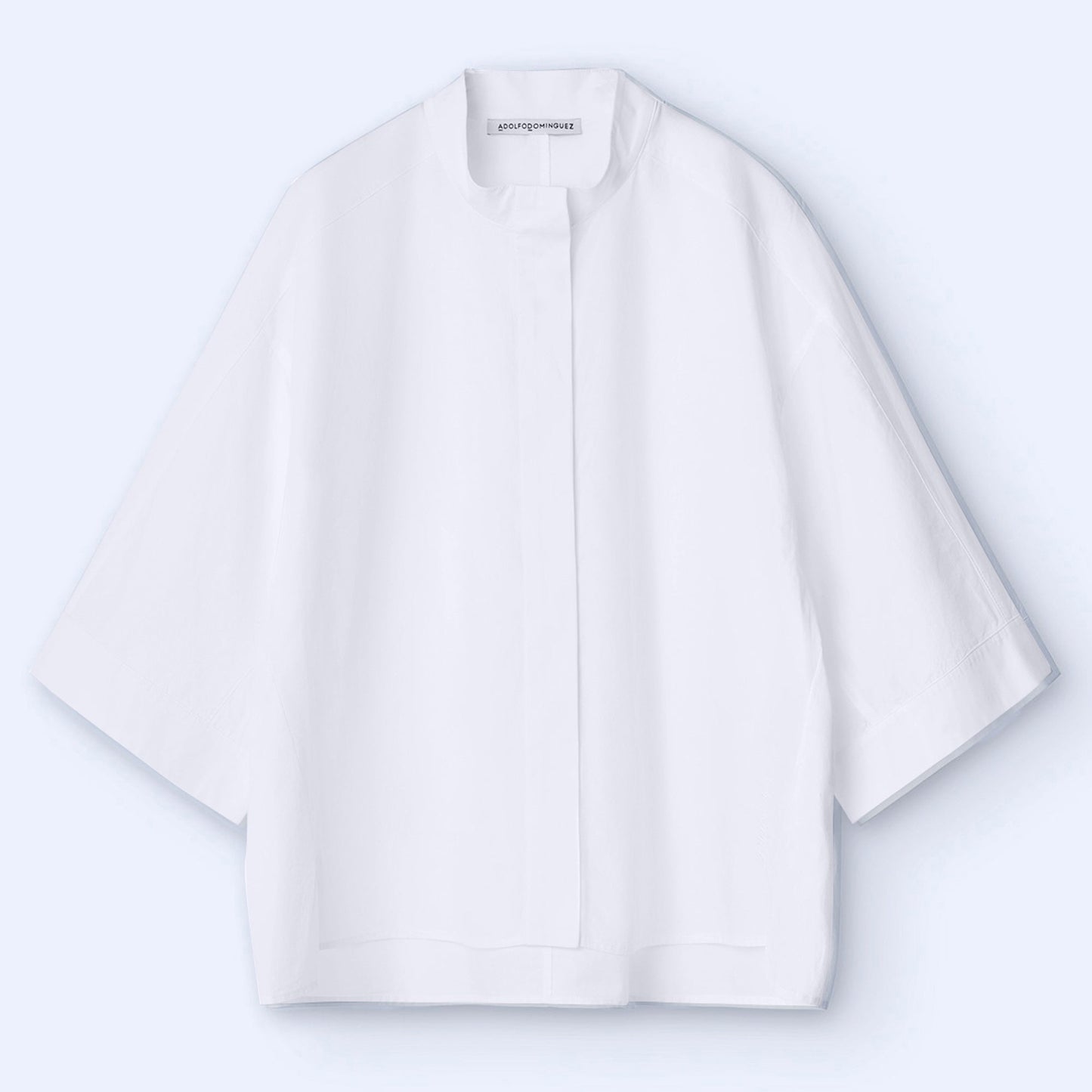 Luxury White Cotton Poplin Shirt