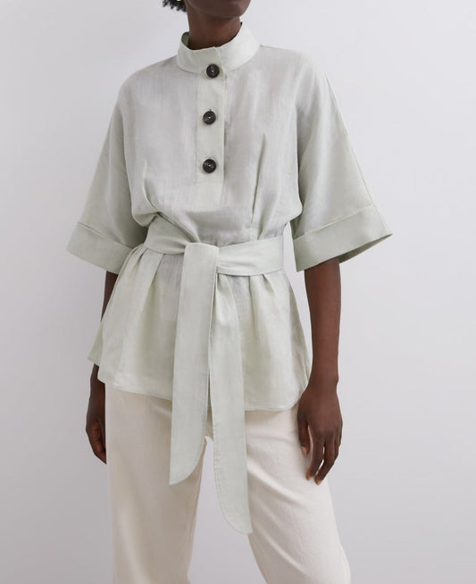 Light Green Ramie Shirt