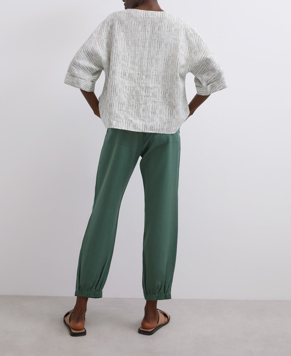 White Print Linen Printed Shirt