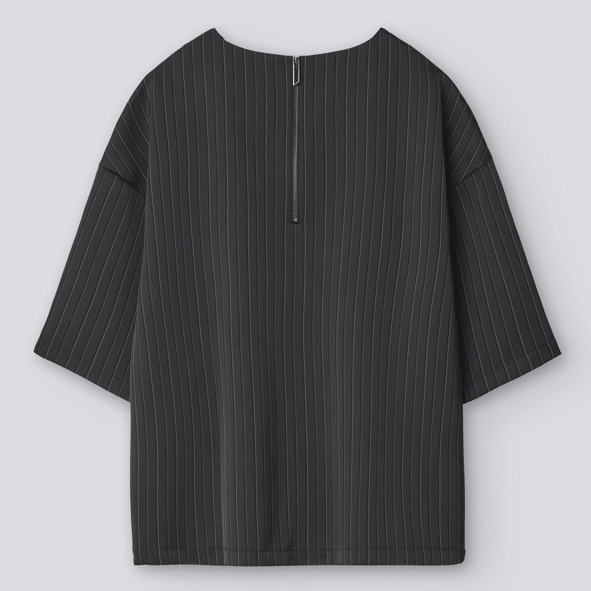 Black Striped Short Sleeve Top
