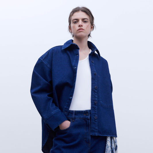 Denim Blue Oversize Shirt