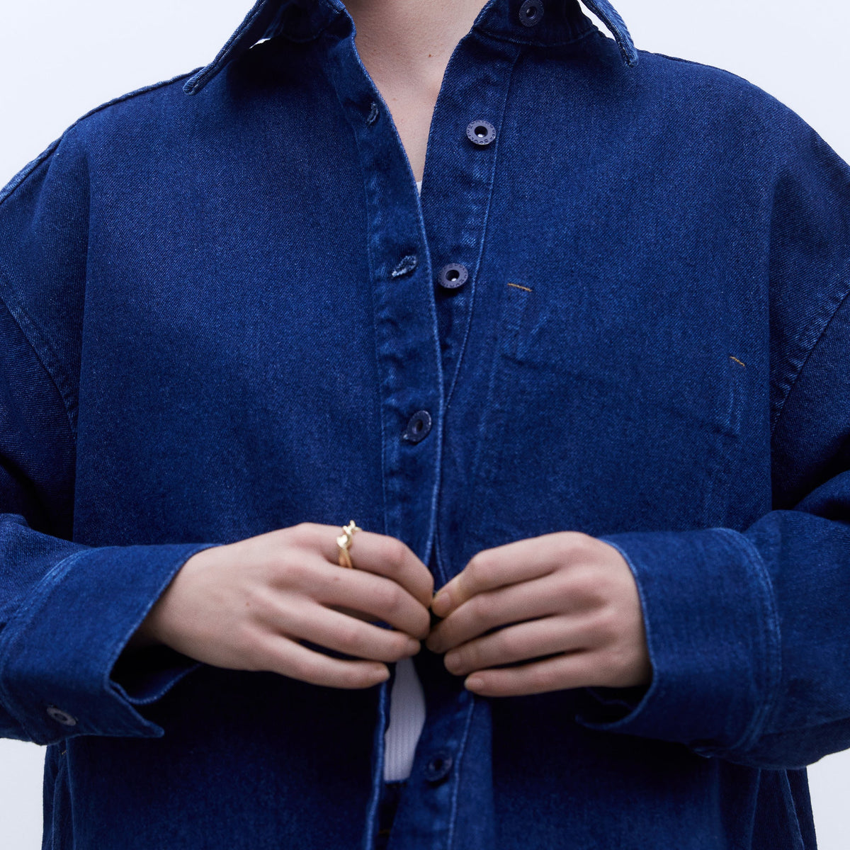 Denim Blue Oversize Shirt