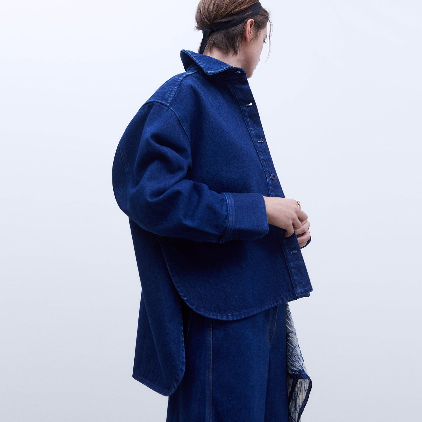 Denim Blue Oversize Shirt