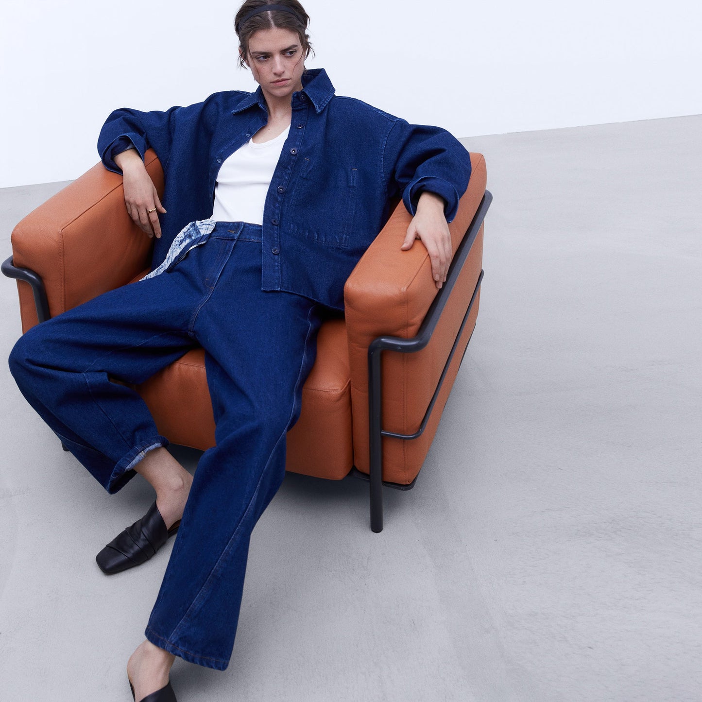 Denim Blue Oversize Shirt