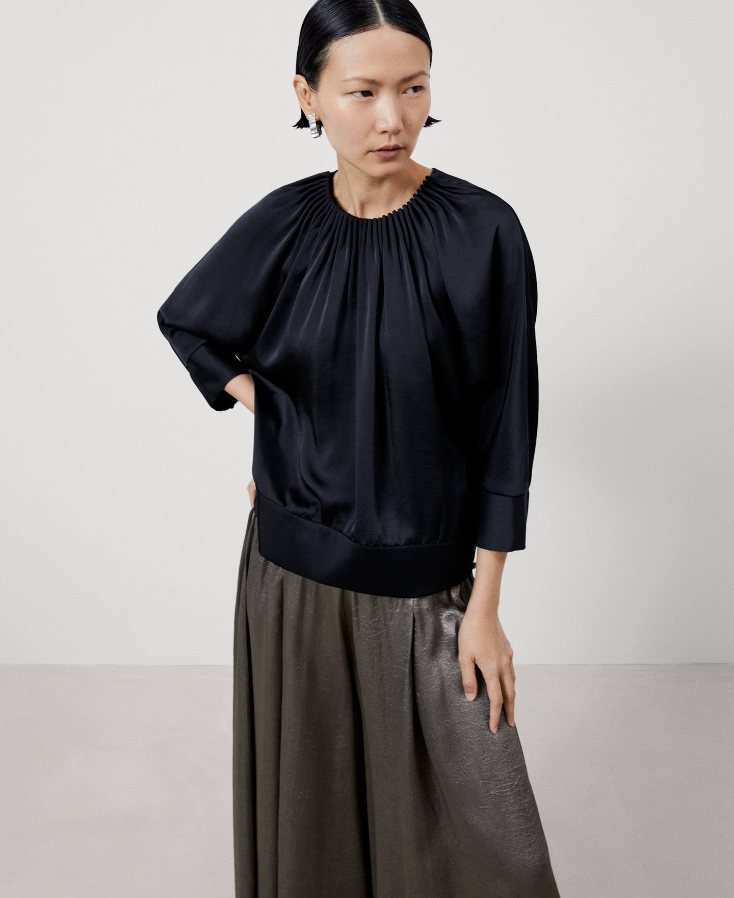 Black Dolman Sleeve Shirt