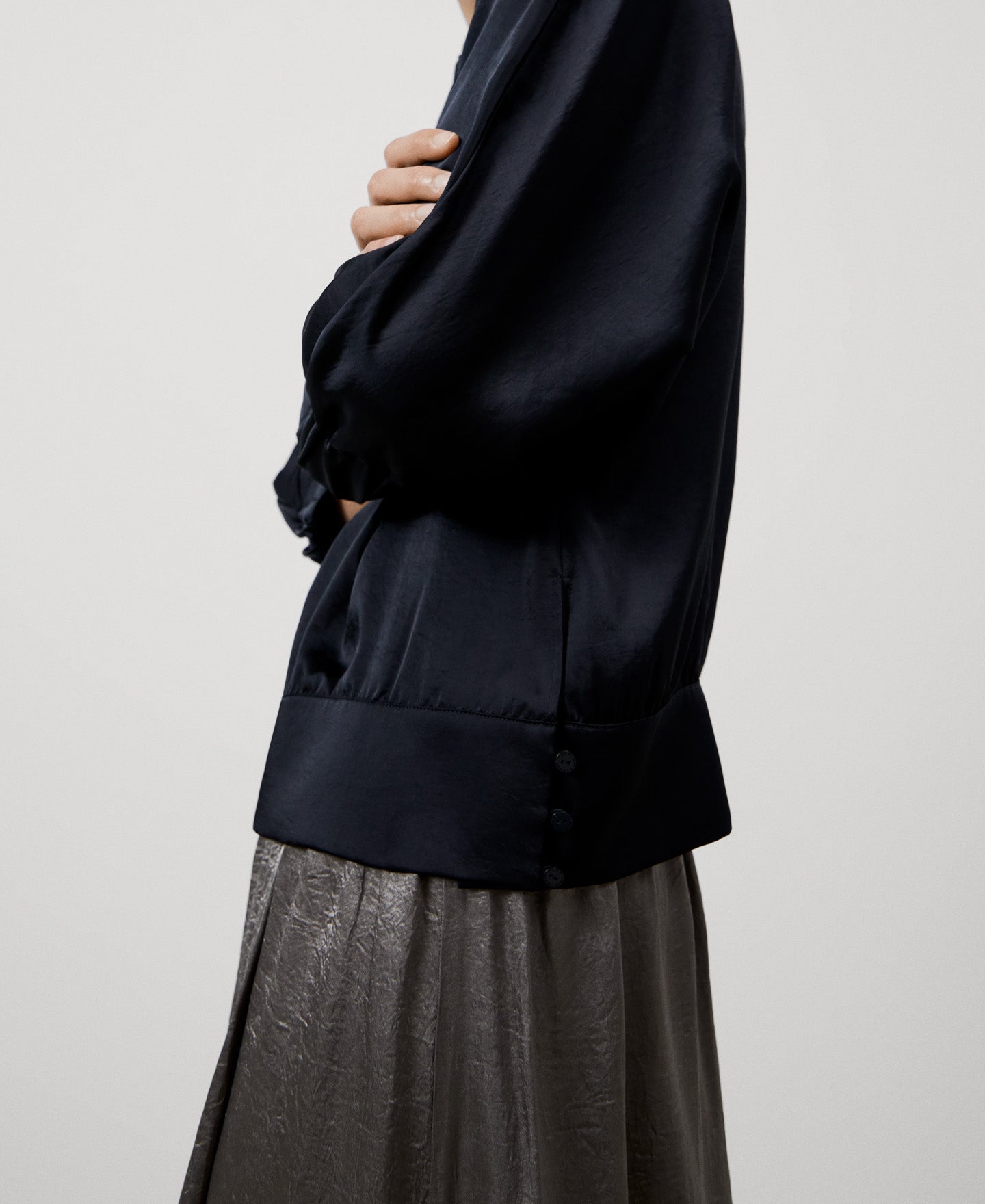 Black Dolman Sleeve Shirt