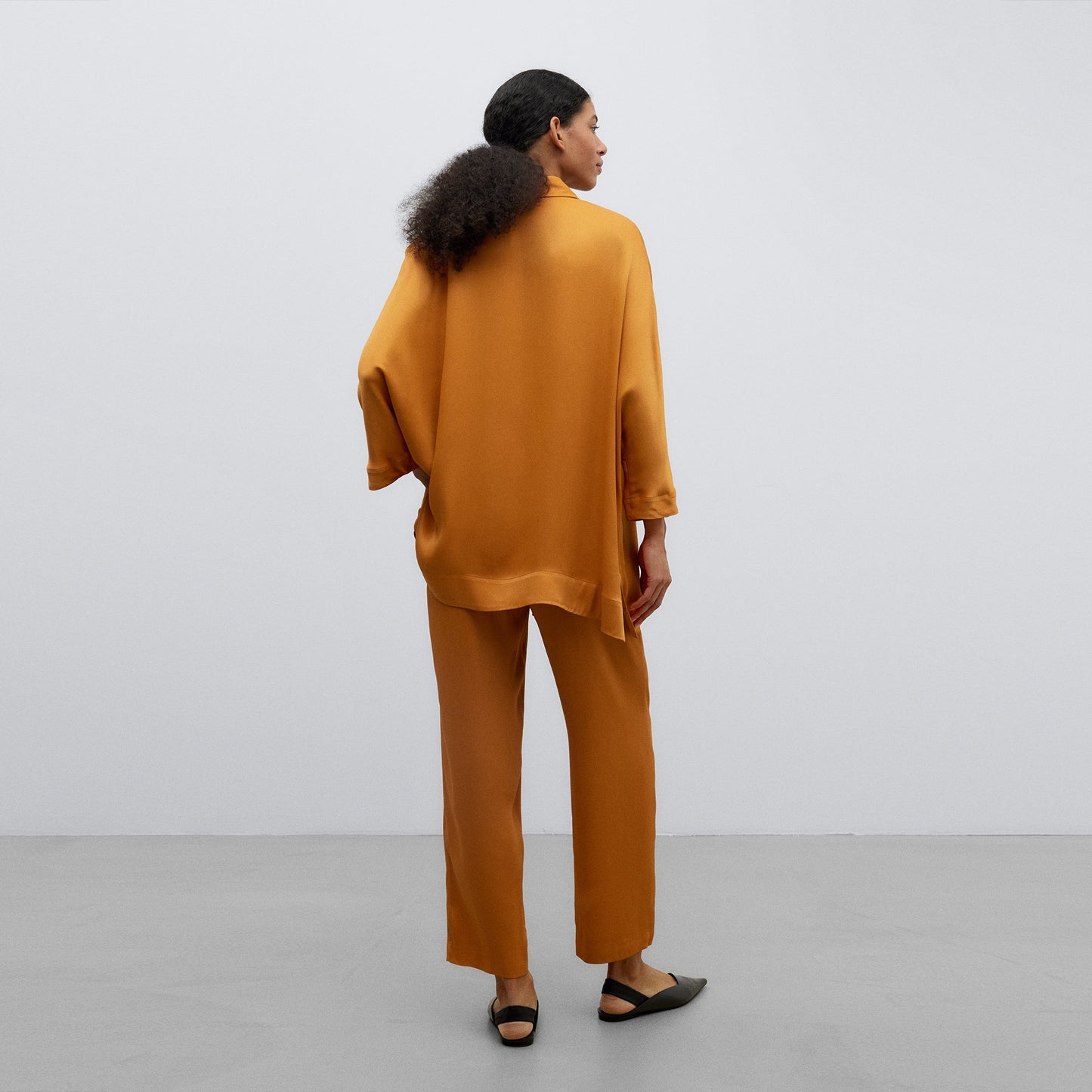 Dark Orange Orange Japanese Sleeve Shirt