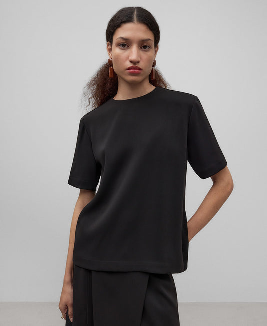 Woman's Structured Black Top