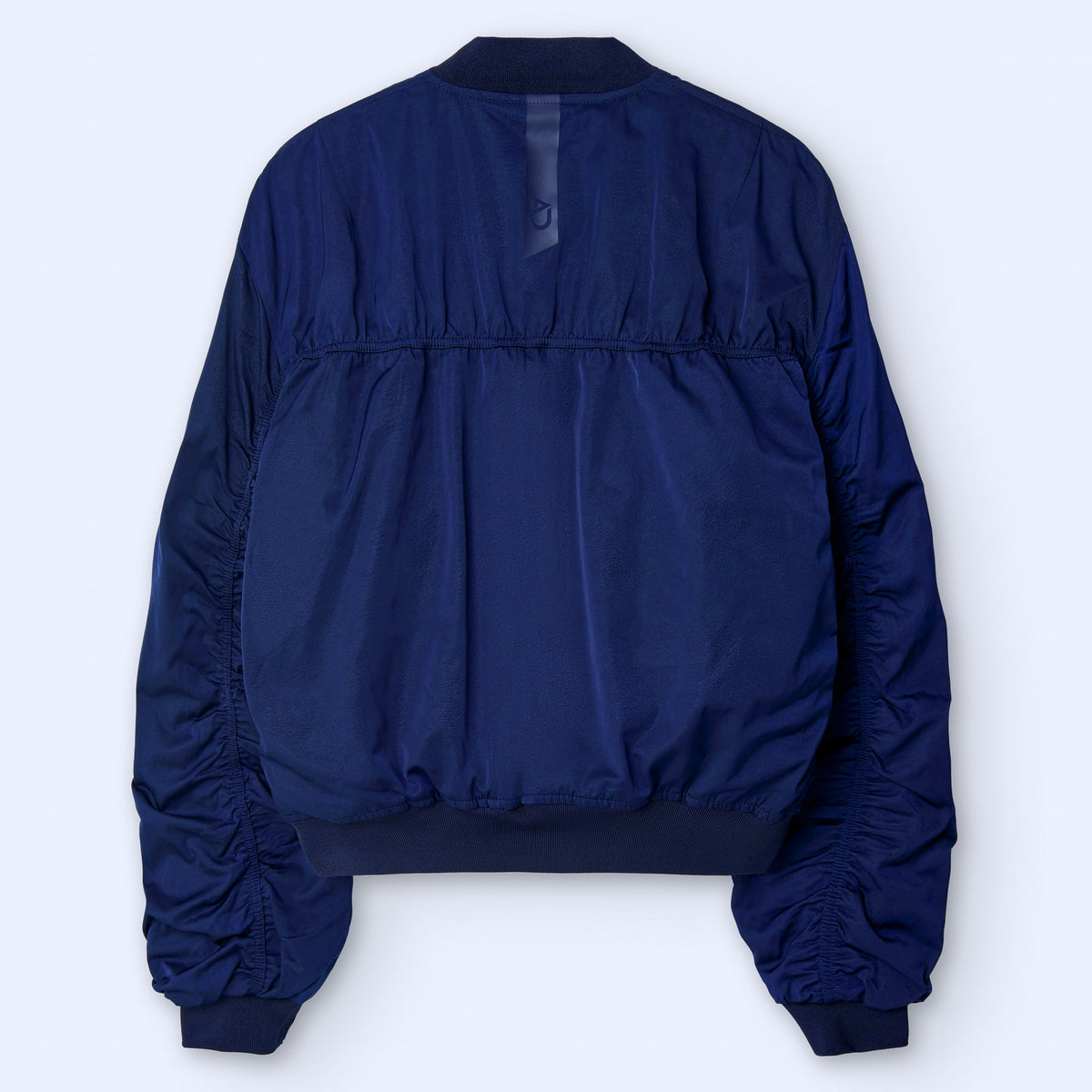 Navy Padded Bomber Jacket