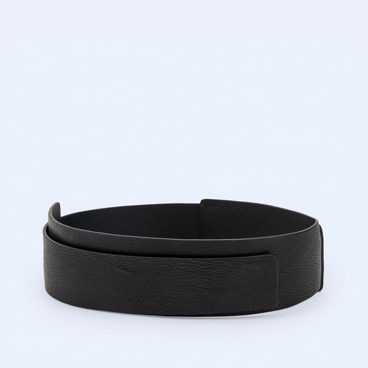 Luxury Black Leather Sash