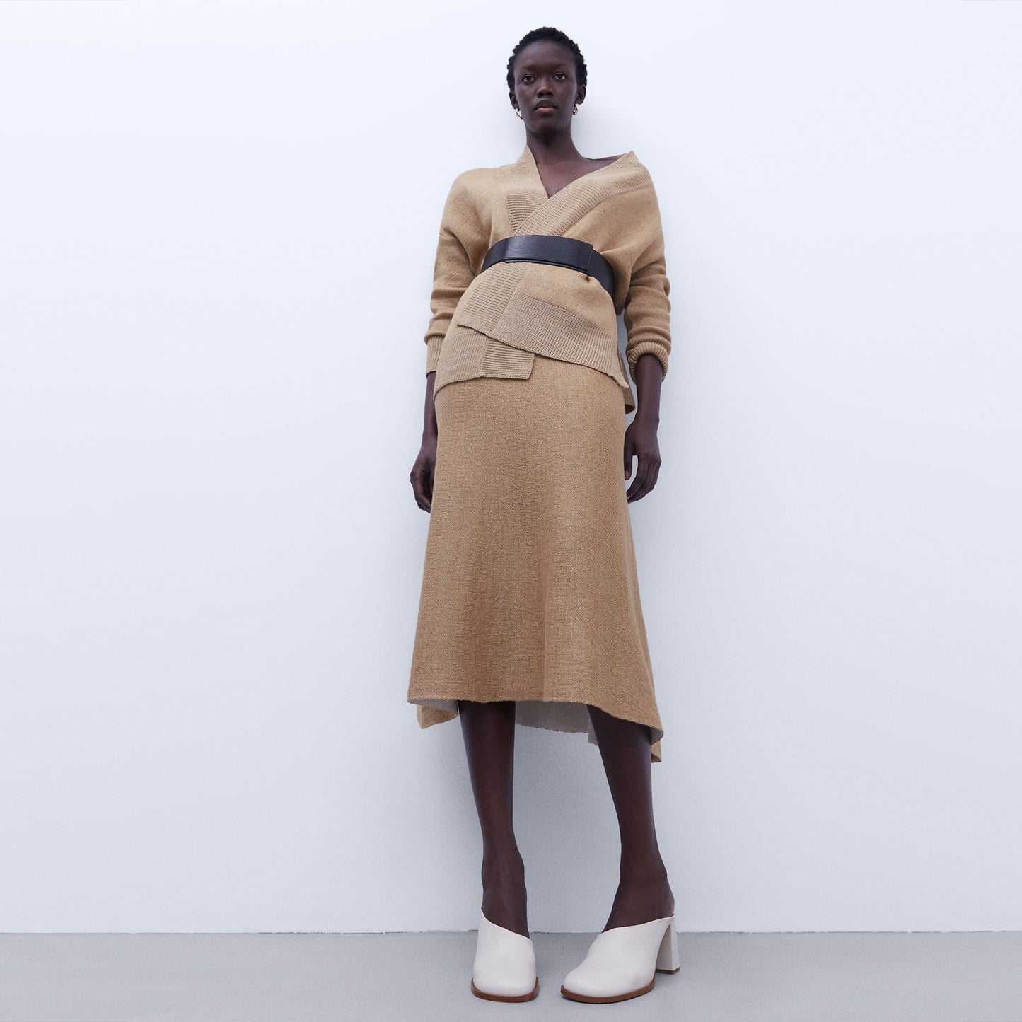 Luxury Black Leather Sash