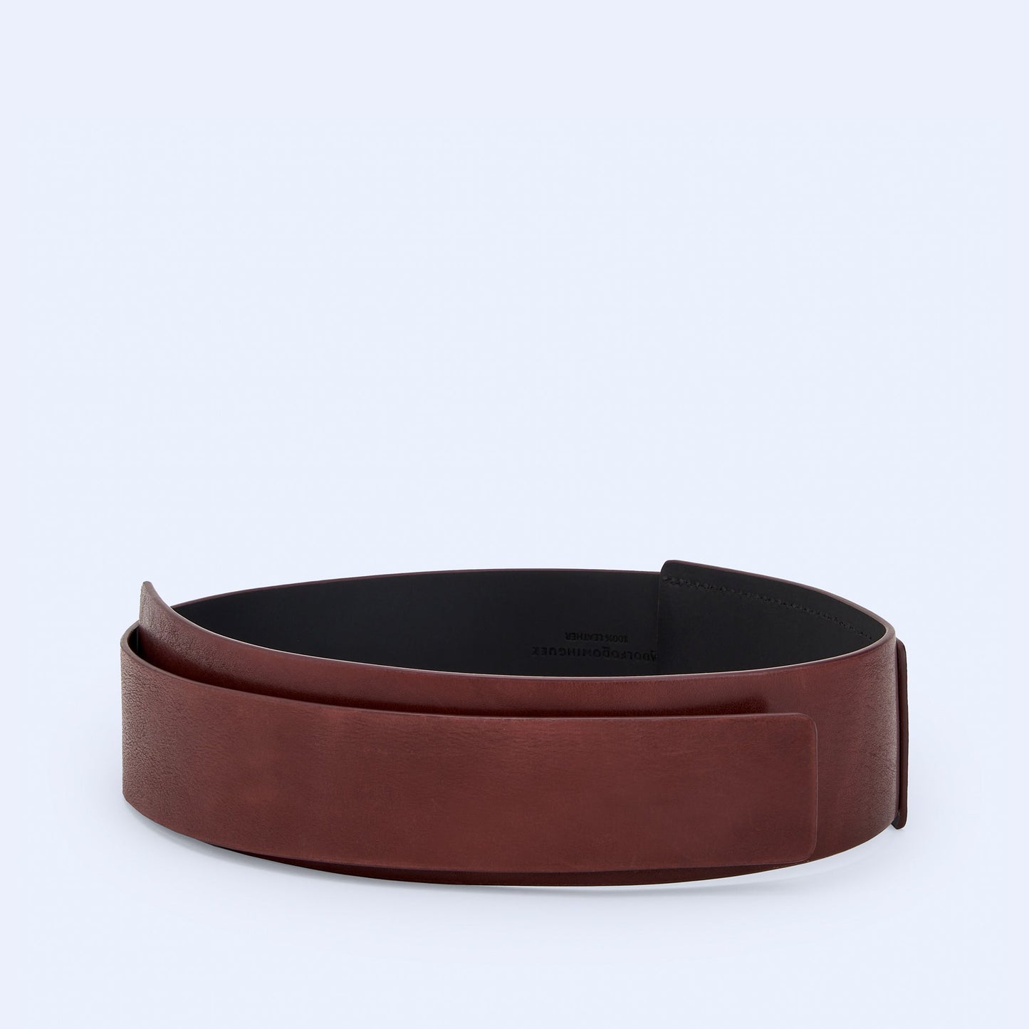 Burgundy Leather Sash